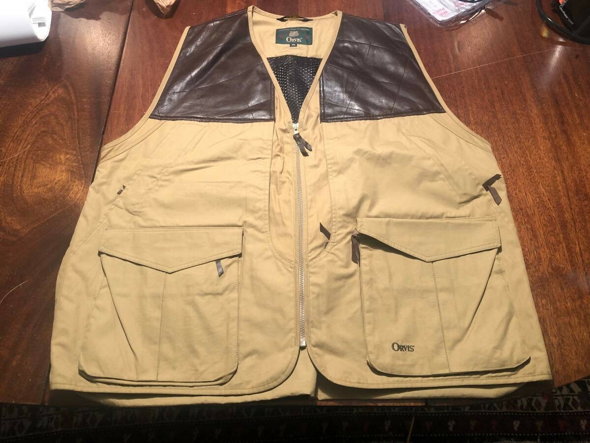 Men's Orvis Upland Hunting Vest XXL Tan 