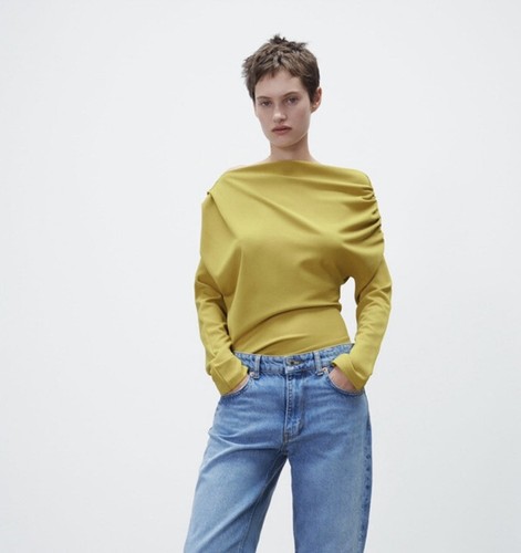 Zara Draped Asymmetric Top | eBay