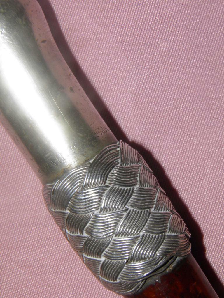Fouet De Chasse Victorien Swaine Adeney - Cuir, Bout Argenté - Sur Mesure, Occasion