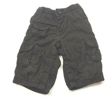 Baby Gap Cargo Shorts Boys Brown Corduroy Regular Elastic Waist Size 6-12 Months
