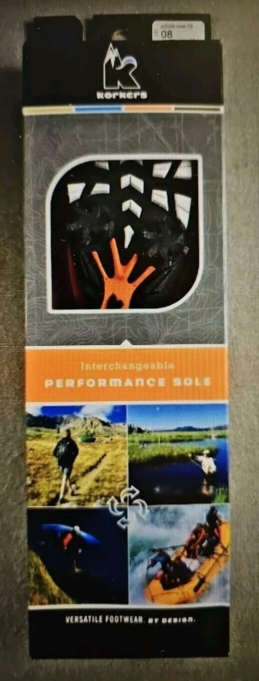 Korkers OmniTrax A2099 Golf Replacement Soles size 8 Gen 2 New In Box