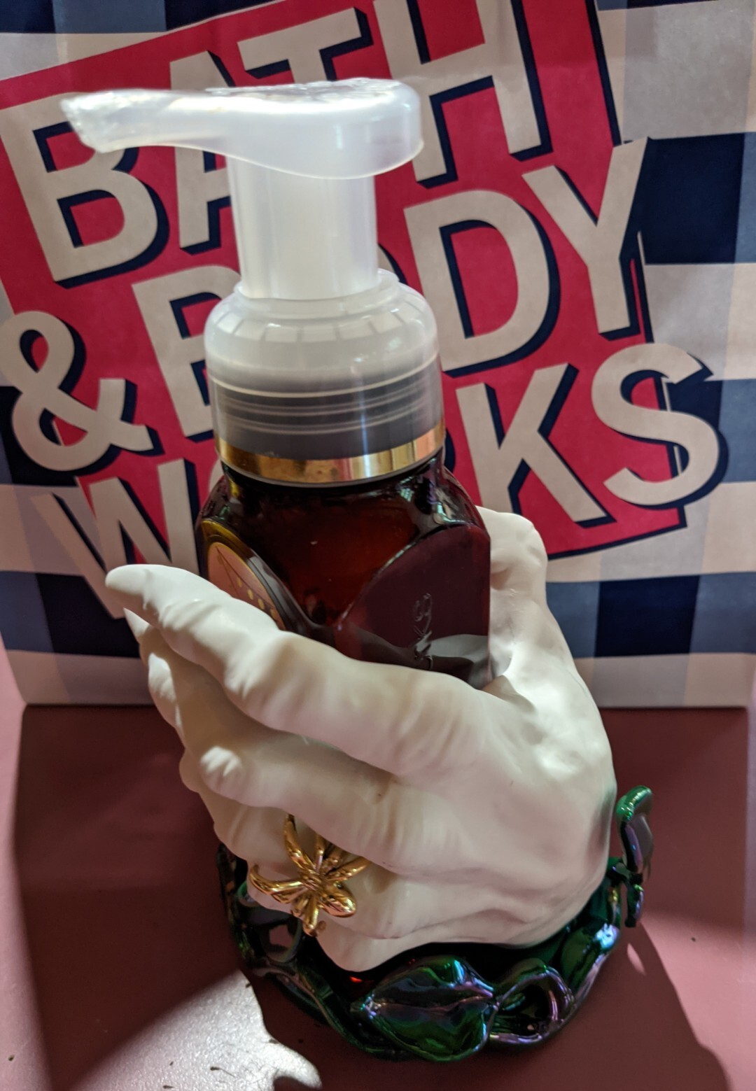 Bath & Body Works IVY HAND Gentle Foaming Soap Holder Halloween 2022