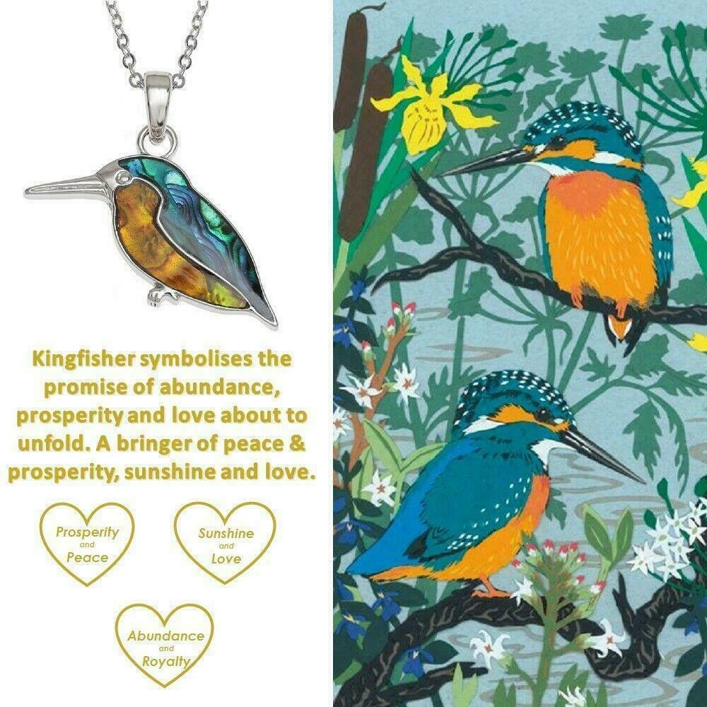 Robin Kingfisher Woodpecker Parrot Bird Necklace Birthday Valentines Mothers Day - product detail image 4