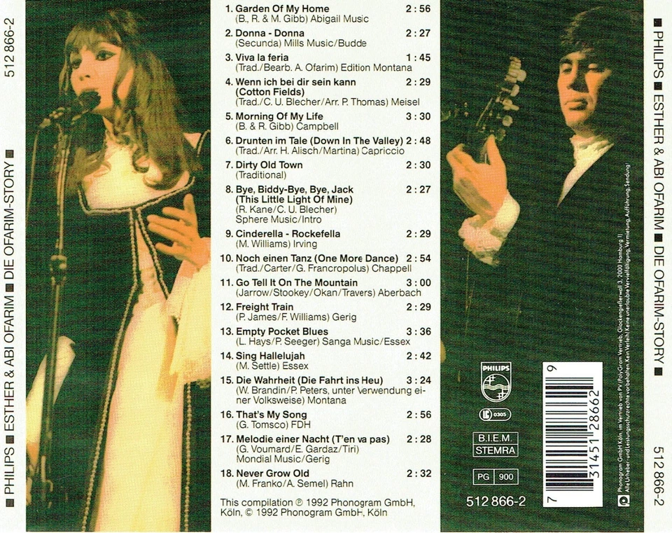 (CD) Esther & Abi Ofarim - Die Ofarim-Story - Cinderella-Rockafella, u.a. - Bild 2 von 2