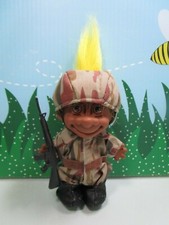 BLACK / AFRICAN AMERICAN US SOLDIER / GI 2 - 5" Russ Troll - NEW STORE STOCK