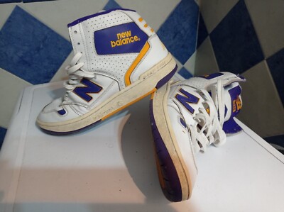 RETRO VTG NEW BALANCE BB790 WORTHY HITOPS BASKETBALL LAKERS SZ 10 (44)