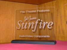 Sunfire Home Theater Etched Glass Sign