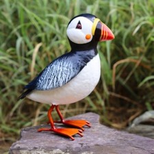 Handmade Metal Puffin