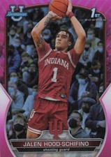 2022-23 Bowman University Chrome - Pink Refractor #57 Jalen Hood-Schifino (RC)