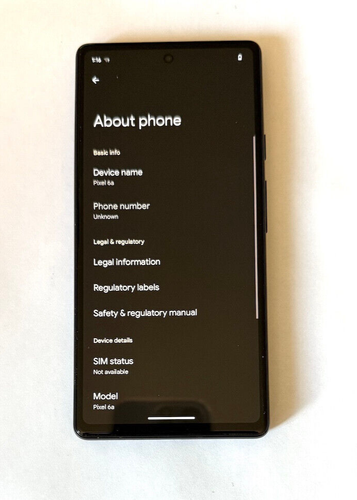 Google Pixel 6a - 128 GB - Black (Unlocked) - Afbeelding 2 van 12
