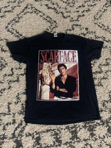 VINTAGE Scarface Tony Montana Black T 