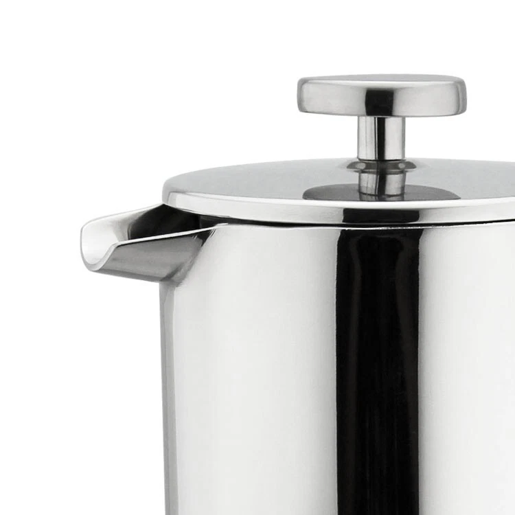 Nuevo pequeño acero inoxidable prensa francesa 12 oz émbolo de café olla cafetera tetera Foto 2 de 4