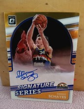 2021-22 Donruss Optic Danny Schayes Signature Series Blue Prizm Auto #22/25