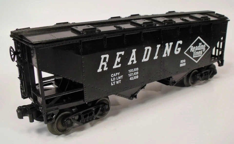 NIB WILLIAMS 201 BLACK COVERED HOPPER READING LINES 09300 Never Run C9 SHELVED - Image 3 of 4