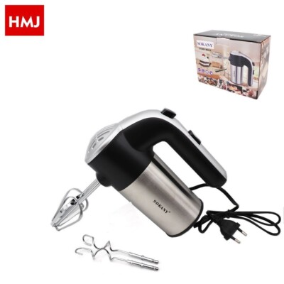Frusta Elettrica VonShef 300W – 5 Velocità Con Gancio Impastatore E Frusta – Spina UK – Bianco