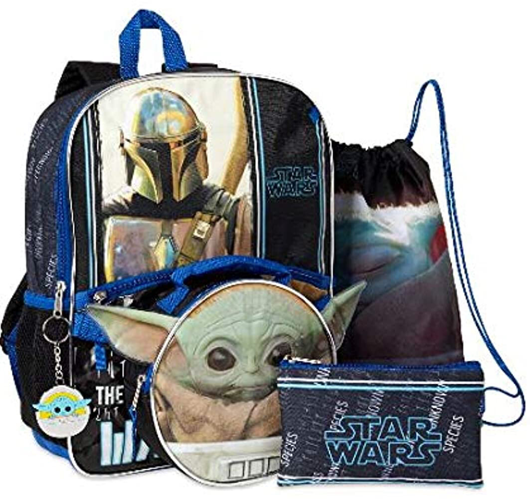 Star Wars Mandalorian Baby Yoda Backpack. 5 Piece Backpack  display picture 3