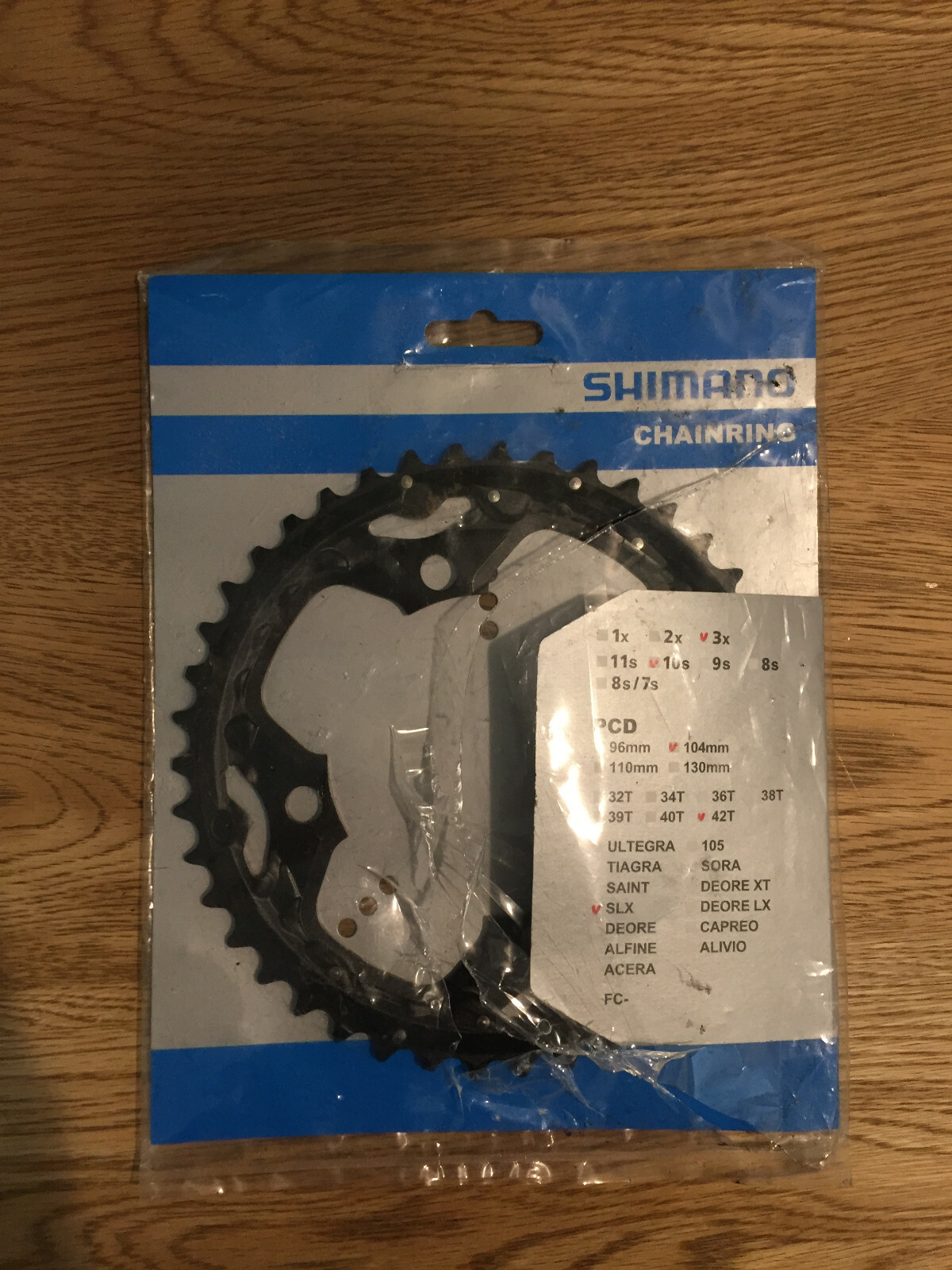 shimano 42t chainring