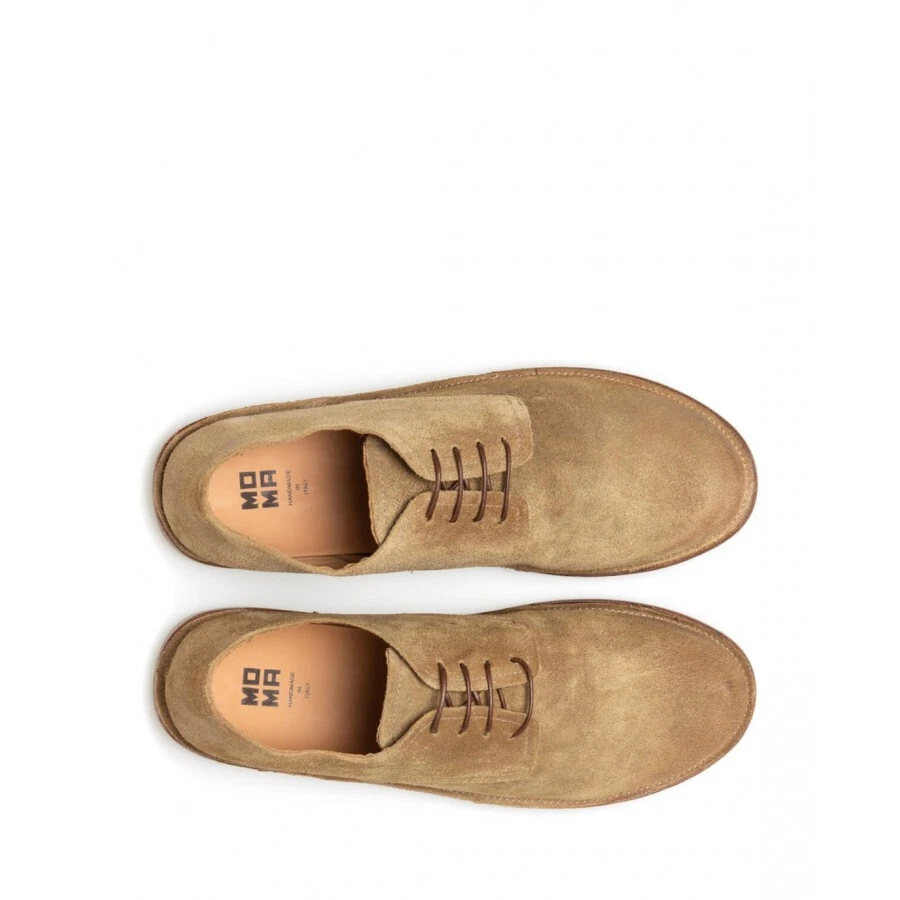 Scarpe Uomo MOMA 2AS045 Wash Corteccia Camoscio Beige eBay