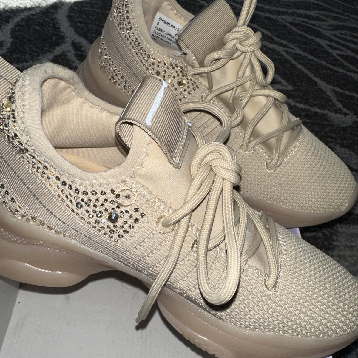 Madden Girl Women's Size 5 Light Brown Tan Rhinestones