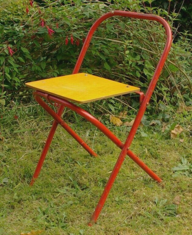 Childs DESK CHAIR and EASEL Set VINTAGE 1960s FOLDING Wood Lightweight PORTABLE eBay