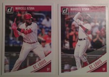 Marcell Ozuna SP Image Variation 2018 Donruss Plus Base #134 NM