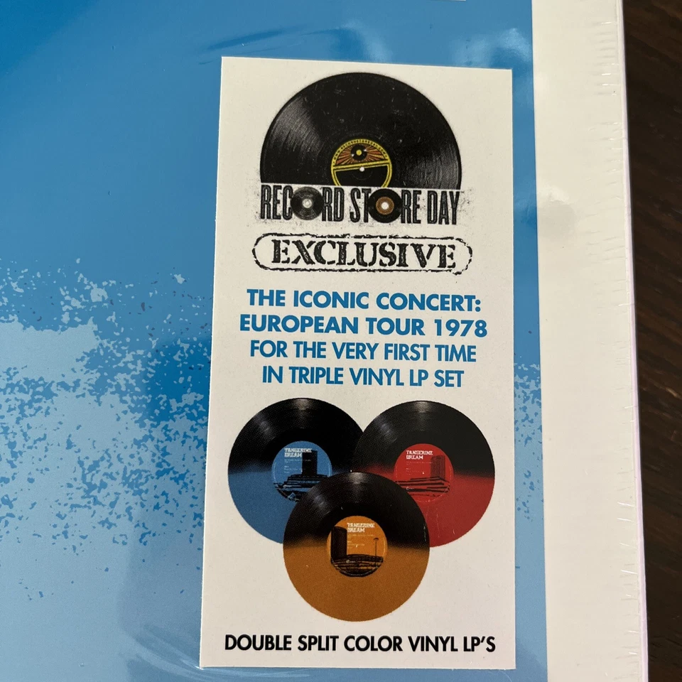 TANGERINE DREAM Live in Paris March 6 1978 Rsd 2023 3 LP Colored Vinyl Box Set - Image 2 of 4