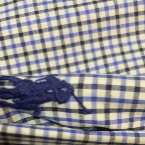 Ralph Lauren Herren Größe 2XL Oxford Button Down blau weiß gestreift blau kleines Pony - Bild 4 von 4