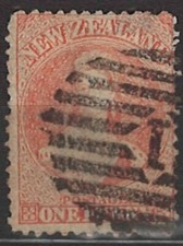 Nowa Zelandia, 1884, gest., królowa, MiNr 18a