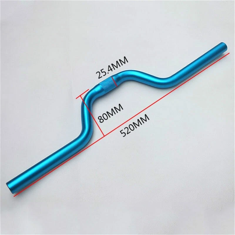 25.4x520mm Bicycle MTB Handlebar Aluminium Alloy Road Cycling Bike Riser Bar — 第 3/4 张图片