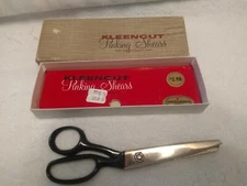 Kleencut Vintage Pinking Shears Scissors With Original Box, Sewing Tool Notions 