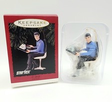 NEW  Vtg 1996 Hallmark Keepsake Collectible Star Trek Mr. Spock Ornament NIB