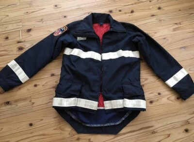 激レア！FDNY救急隊ファイヤーマンコート☆サードウォッチシカゴ・ファイア 消防 Ultra Rare FDNY EMS Firefighter Coat Third Watch Chicago Fire F/S