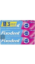 (Pack of 3) Fixodent Complete Original Denture Adhesive Cream 2.4 oz| Free Ship!