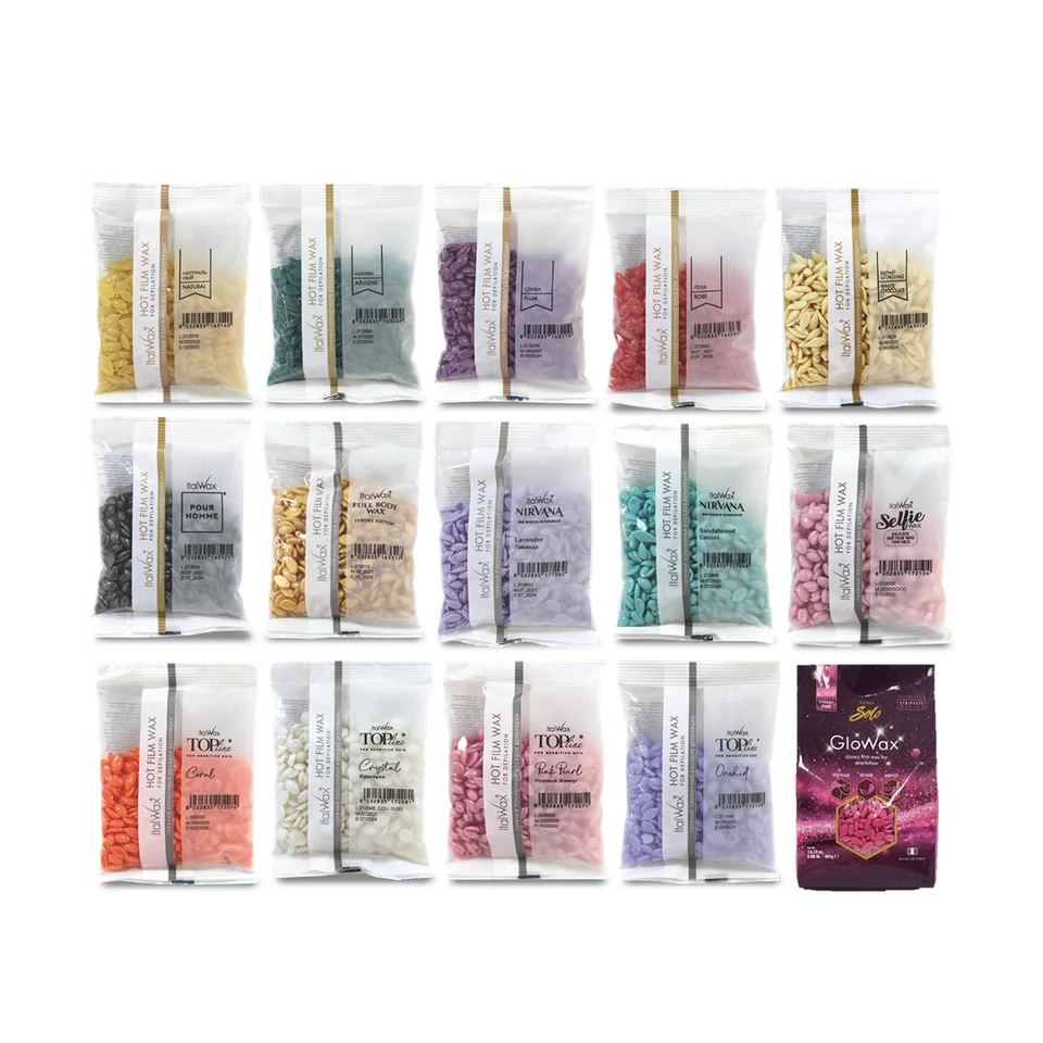 Italwax Hot Film Wax 100g Pellets Beans Granules Full Range