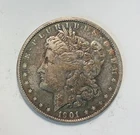 1901 MORGAN SILVER DOLLAR BETTER DATE VF REVERSE RIM DAMAGE