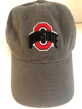 Ohio State Buckeyes NCAA Zephyr Gray Red Cap Hat Embroidered Buckle Strap