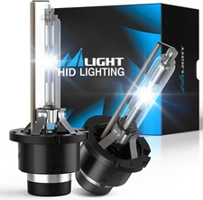 Nilight D4S HID Bulbs 6000K Diamond White D4S Replacement Super Bright High Low