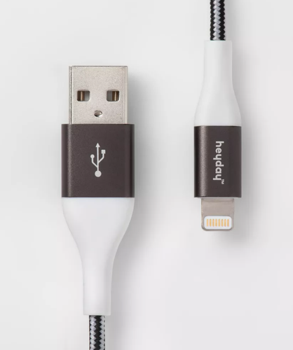 6' Lighting to USB-A Braided Cable - Heyday MFi-Certified for iPhone iPads - 第 1/2 張圖片