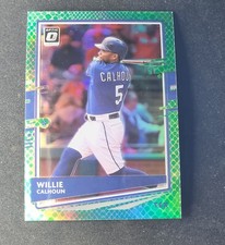 Willie Calhoun Donruss Optic 2020 Choice Green Dragon /84