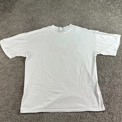 VINTAGE 80s Strohs Beer Shirt Mens Extra Large White Red Detroit Single Stitch - Picture 8 of 14