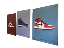 New 3 Piece Sneakers Air Shoes Culture Large Poster  Art Wall Décor 18 x 24