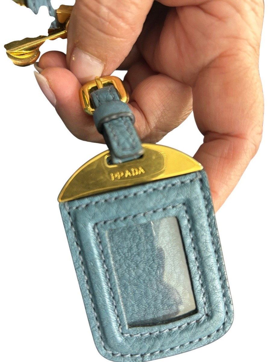 PRADA Milano Dal 1913 T/G173 Grayish Blue Large Shopping Tote