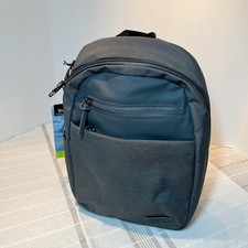 Travelon RFID Anti-Theft Metro Sling Bag/Backpack Heather Gray Lightweight New