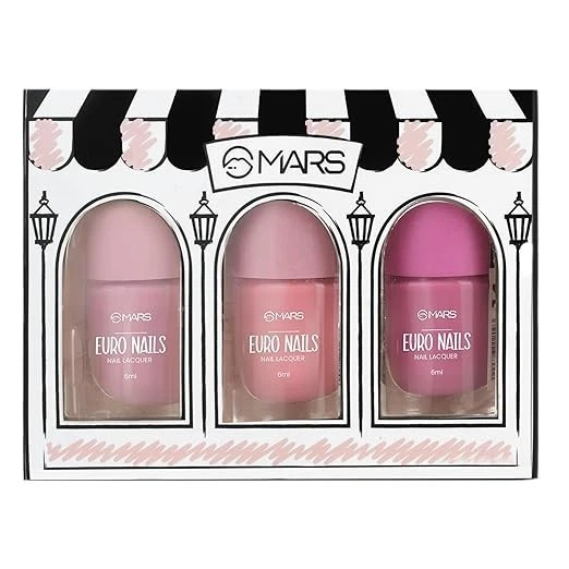 MARS EURO Nail Lacquer | Glossy Gel Finish | Rich Pigmentation | Chip Free | Qui