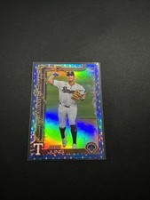 2025 Topps Holiday - Josh Jung #H7 Holiday Blue Metallic Glitter