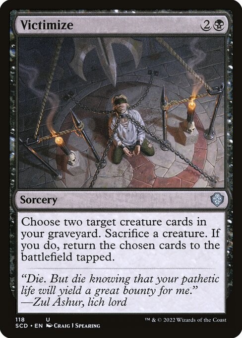 Victimize Magic the Gathering MTG Starter Commander Deck