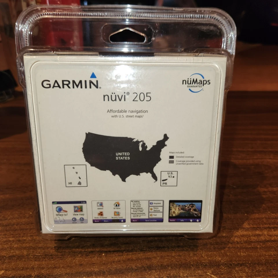 NEW Sealed in Plastic Clamshell Garmin Nuvi 205 Gps Navigator - Image 4 of 4