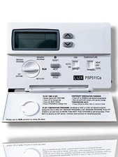 LuxPro PSP511C Programmable Thermostat Residential Heating & Cooling Control 