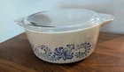Pyrex Homestead 475-B 2.5 Quart Casserole Ovenware W/ Clear Lid Vintage