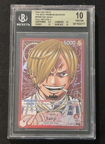 Sanji (Alternate Art) graded BGS 10 for sale on eBay